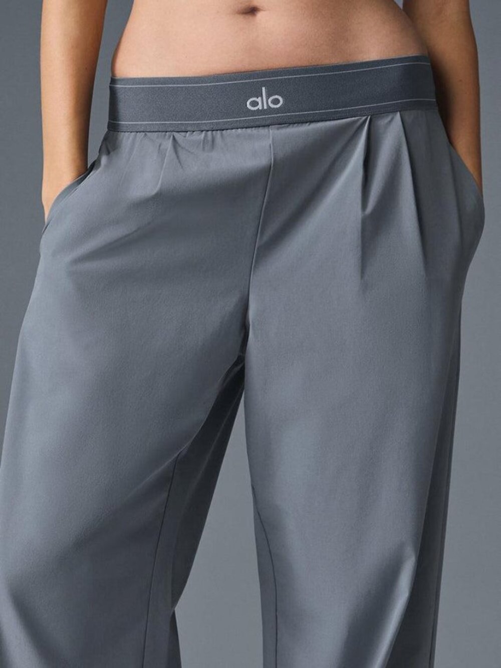 Steel Grey ALO Yoga Suit Up Trouser💙 (Regular) Summer | Trendy 😉30“inches - Picture 2 of 8